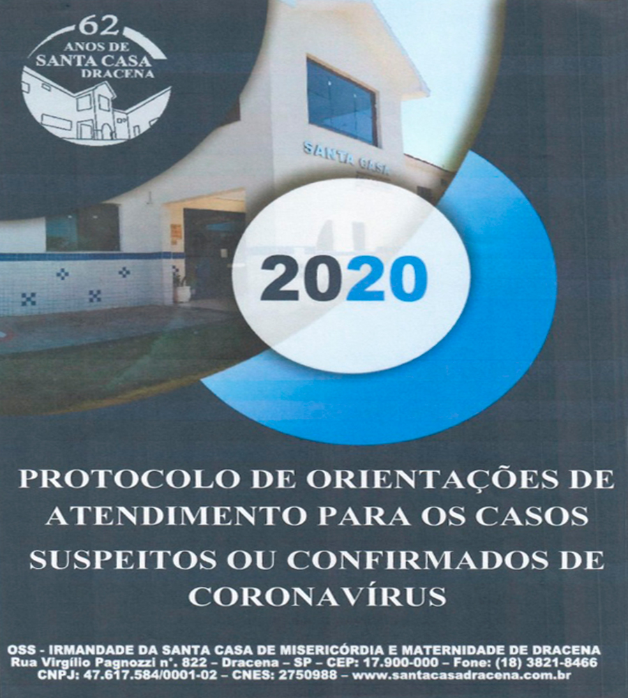 PROTOCOLO DE ORIENTAÇÕES PARA CASOS SUSPEITOS OU CONFIRMADOS